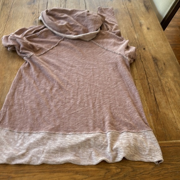 Free People Gray Cowl Neck Sweatshirt - Picture 7 of 7